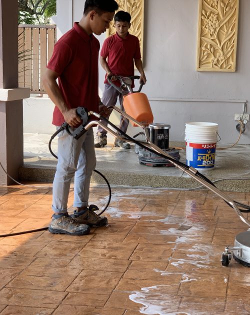concrete high pressure cleaning